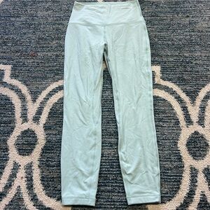 Lululemon thick Light Green High-Waisted Leggings